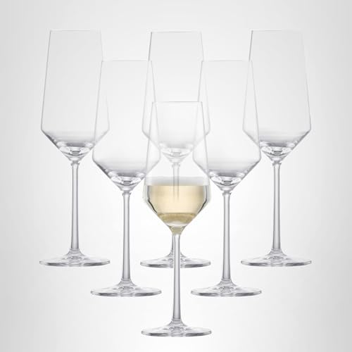 ZWIESEL GLAS Pure Champagne Glass (Set of 6), Champagne Flutes with Effervescent Point, Dishwasher-Safe Tritan Crystal Glasses, Made in Germany (10 Ounce) - My Kitchen Products