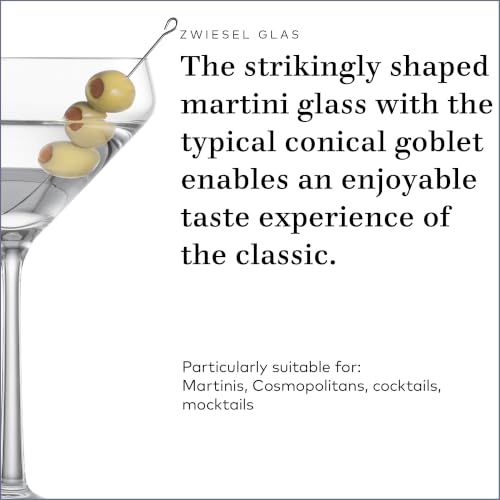 ZWIESEL GLAS Pure Martini Glass (Set of 6), Cocktail Glasses for Martini, Dishwasher-Safe Machine-Made Tritan Crystal Glasses, Made in Germany (12.3 Ounce) - My Kitchen Products