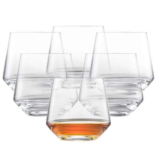 ZWIESEL GLAS Pure Whiskey Glass (Set of 6), Tumblers for Whiskey, Dishwasher-Safe Tritan Crystal