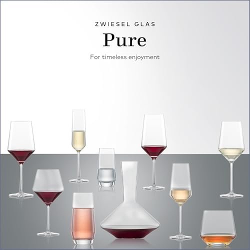 ZWIESEL GLAS Pure Whiskey Glass (Set of 6), Tumblers for Whiskey, Dishwasher-Safe Tritan Crystal Glasses, Made in Germany (13 Ounce) - My Kitchen Products
