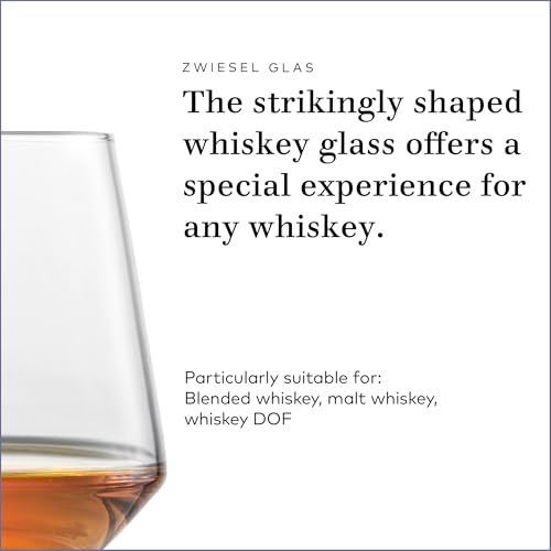 ZWIESEL GLAS Pure Whiskey Glass (Set of 6), Tumblers for Whiskey, Dishwasher-Safe Tritan Crystal Glasses, Made in Germany (13 Ounce) - My Kitchen Products