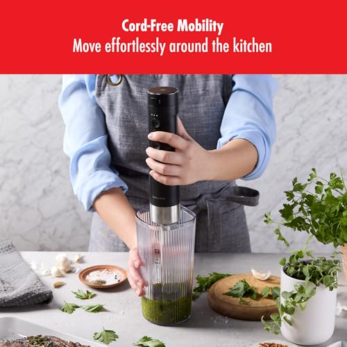 ZWILLING Xtend Immersion Blender and Accessory 2-pc Set – 3-Speed Cordless Hand Blender with Long Stainless Steel Arm and 20oz Beaker – Powerful, Quiet, Energy-Efficient, Battery Not Included - My Kitchen Products