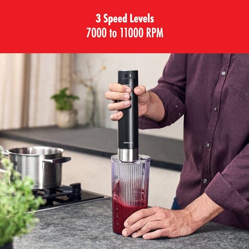 ZWILLING Xtend Immersion Blender and Accessory 2-pc Set – 3-Speed Cordless Hand Blender with Long Stainless Steel Arm and 20oz Beaker – Powerful, Quiet, Energy-Efficient, Battery Not Included - My Kitchen Products