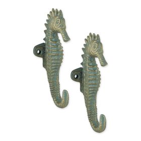 AQUAMARINE SEAHORSE HOOK SET/2