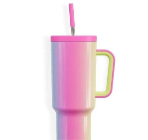 New K Sealing Cover Cold And Heat Preservation Large Ice Cup (Option: Pink-40oz)