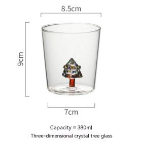 Three-dimensional Christmas Tree Glass Cup (Option: Crystal Tree Cup)