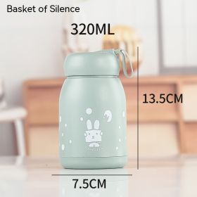 Men's And Women's Fashion Simple And Portable Warm-keeping Water Cup (Option: Mengmeng Bunny Blue-320ml)