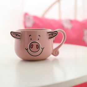 Pig Ceramic Coffee Hanging Ear Mug (Option: Mug)